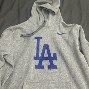 Grey LA Dodgers Nike Hoodie Sweatshirt XL Unisex